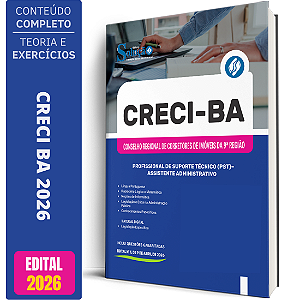 Apostila CRECI BA 2026 Profissional de Suporte Técnico (PST) - Assistente Administrativo