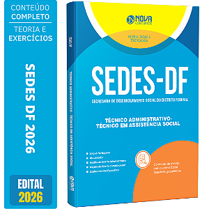 Apostila SEDES DF 2026 Técnico Administrativo - Técnico em Assistência Social