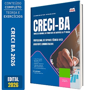 Apostila CRECI BA 2026 Profissional de Suporte Técnico (PST) - Assistente Administrativo
