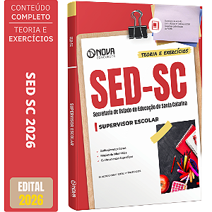 Apostila SED SC 2026 - Supervisor Escolar