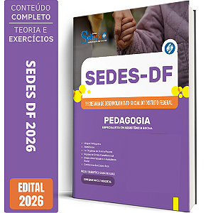 Apostila SEDES DF 2026 Especialista em Assistência Social - Pedagogia