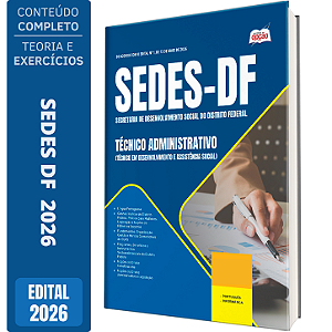Apostila SEDES DF 2026 - Técnico Administrativo