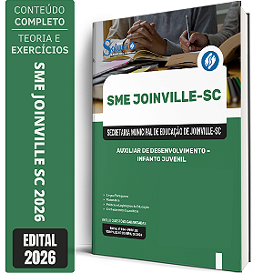 Apostila SME Joinville SC 2026 Auxiliar de Desenvolvimento - Infanto Juvenil