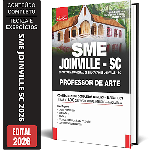Apostila SME Joinville SC 2026 - Professor de Arte