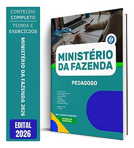 Apostila Ministério da Fazenda 2026 - Pedagogo