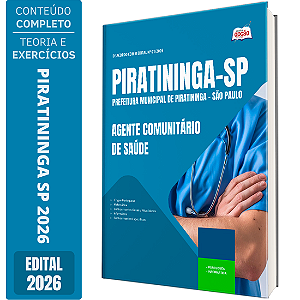 Apostila Prefeitura de Piratininga SP 2026 - Agente Comunitário de Saúde