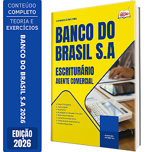 Apostila Banco do Brasil 2026 Escriturário - Agente Comercial