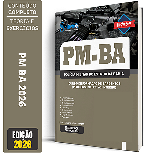 Apostila PM BA 2026 - Curso de Formação de Sargentos (Processo Seletivo Interno) Urbano