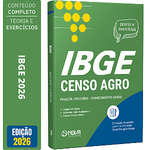 Apostila IBGE Temporário 2026 Censo Agro - Analista Censitário - Conhecimentos Gerais