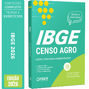 Apostila IBGE Temporário 2026 Censo Agro - Agente Censitário Administrativo