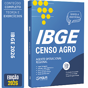 Apostila IBGE Temporário 2026 Censo Agro - Agente Operacional Regional