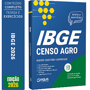 Apostila IBGE Temporário 2026 Censo Agro - Agente Censitário Supervisor