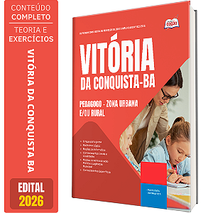 Apostila Prefeitura de Vitória da Conquista BA 2026 - Monitor Escolar (Educação Infantil e Cobertura das AC'S)