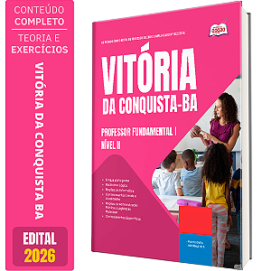 Apostila Prefeitura de Vitória da Conquista BA 2026 - Professor Fundamental 1 - Nível 2