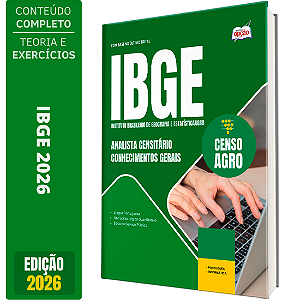 Apostila IBGE Temporário 2026 Analista Censitário - Conhecimentos Gerais
