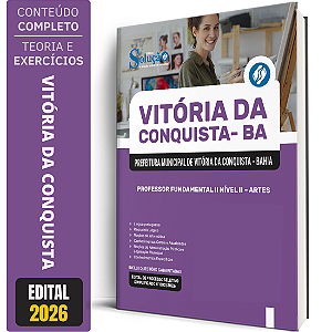 Apostila Prefeitura de Vitória da Conquista BA 2026 - Professor Fundamental 2 Nível 2 - Artes