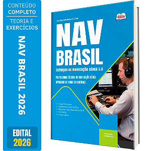 Apostila NAV Brasil 2026 Profissional Técnico de Navegação Aérea - Operador de Torre de Controle