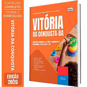 Apostila Prefeitura de Vitória da Conquista BA 2026 Professor Fundamental 2 Nível 2 - Atendimento Educacional