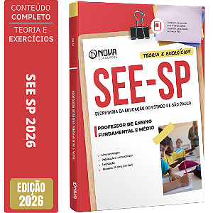 Apostila SEE SP 2026 - Professor de Ensino Fundamental e Médio