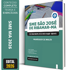 Apostila Prefeitura de São José de Ribamar MA 2026 - Professor de Inglês