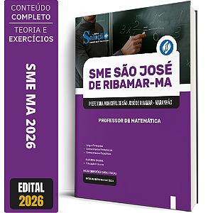 Apostila Prefeitura de São José de Ribamar MA 2026 Professor - Matemática