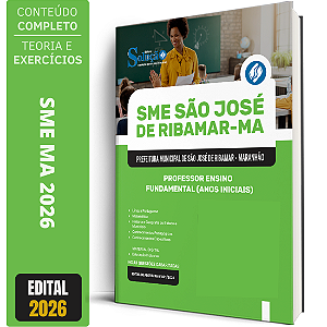 Apostila Prefeitura de São José de Ribamar MA 2026 - Professor Ensino Fundamental Anos Iniciais
