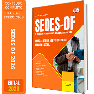Apostila SEDES DF 2026 Especialista em Assistência Social - Educador Social