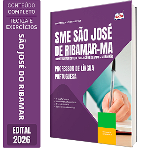 Apostila Prefeitura de São José de Ribamar MA 2026 Professor Ensino Fundamental Anos Finais - Língua Portuguesa