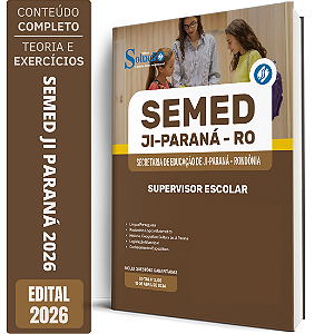 Apostila Prefeitura de Ji Paraná RO 2026 - Supervisor Escolar