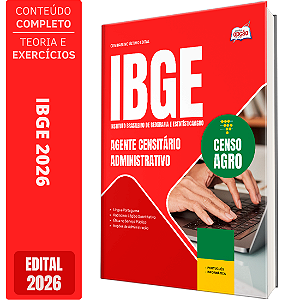Apostila IBGE Temporário 2026 - Agente Censitário Administrativo