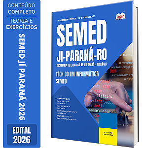 Apostila Prefeitura de Ji Paraná RO 2026 - Técnico em Informática - SEMED