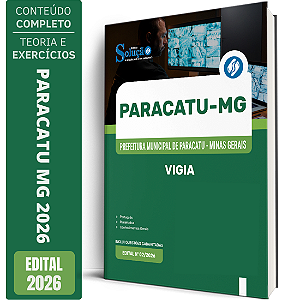 Apostila Prefeitura de Paracatu MG 2026 - Vigia
