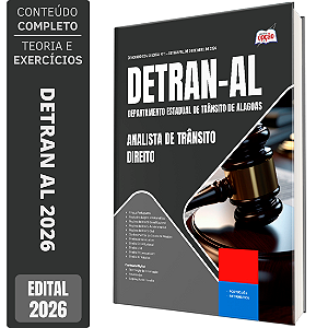 Apostila DETRAN AL 2026 Analista de Trânsito - Direito