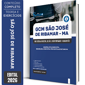 Apostila GCM Prefeitura de São José de Ribamar MA 2026 - Segurança Municipal Preventiva E Ostensiva