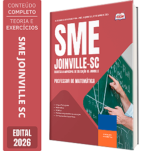 Apostila SME Joinville SC 2026 - Professor de Matemática