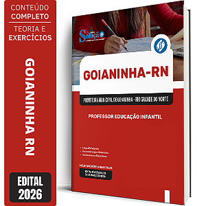 Apostila Prefeitura de Goianinha RN 2026 - Professor Educação Infantil