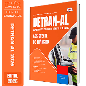 Apostila DETRAN AL 2026 Assistente de Trânsito - Qualquer Área de Formação