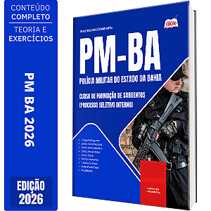 Apostila PM BA 2026 - Curso de Formação de Sargentos (Processo Seletivo Interno)