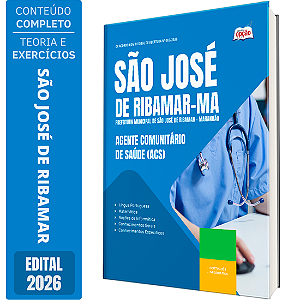 Apostila Prefeitura de São José de Ribamar MA 2026 - Agente Comunitário de Saúde (ACS)