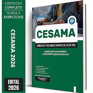 Apostila CESAMA de Juiz de Fora MG 2026 Agente de Saneamento - Assistente Administrativo