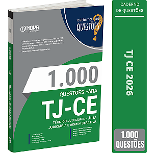 Livro 1000 Questões TJ CE Técnico Judiciário - Área Judiciária e Administrativa