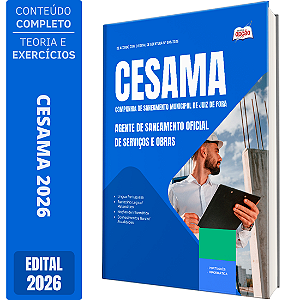 Apostila CESAMA de Juiz de Fora MG 2026 Agente de Saneamento - Oficial de Serviços e Obras