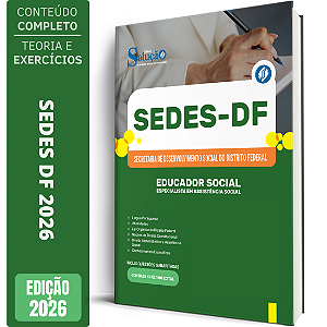 Apostila SEDES DF 2026 Especialista em Assistência Social - Educador Social