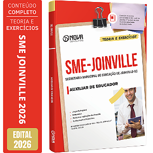 Apostila SME Joinville SC 2026 - Auxiliar de Educador