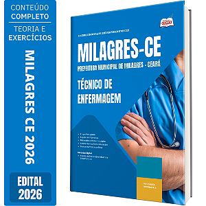 Apostila Prefeitura de Milagres CE 2026 - Técnico de Enfermagem