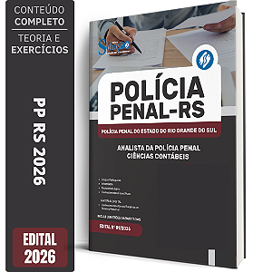 Apostila PP RS 2026 - Analista da Polícia Penal - Ciências Contábeis
