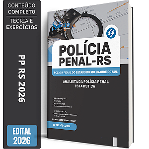 Apostila PP RS 2026 - Analista de Polícia Penal - ESTATÍSTICA