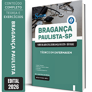 Apostila Prefeitura de Bragança Paulista SP 2026 - Técnico em Enfermagem