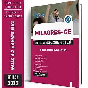 Apostila Prefeitura de Milagres CE 2026 - Professor Polivalente