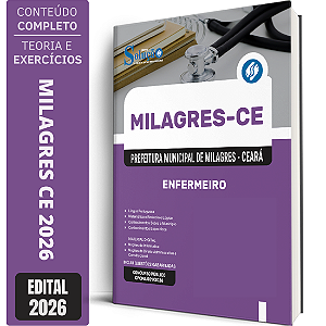 Apostila Prefeitura de Milagres CE 2026 - Enfermeiro